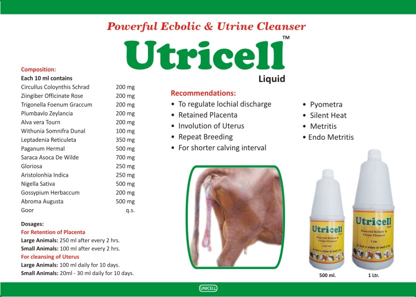 Uterine Cleaners for Animals